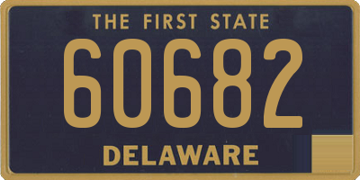 DE license plate 60682