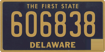 DE license plate 606838
