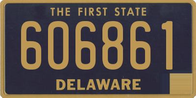 DE license plate 606861