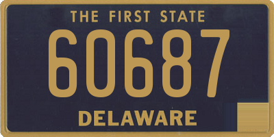 DE license plate 60687