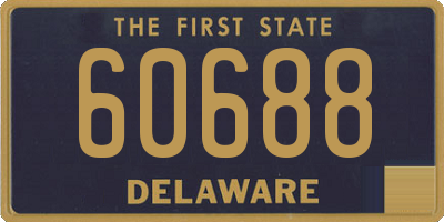 DE license plate 60688