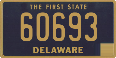 DE license plate 60693
