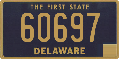 DE license plate 60697