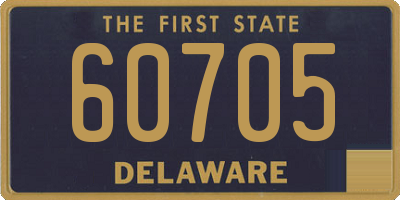 DE license plate 60705