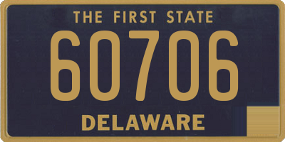 DE license plate 60706