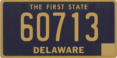 DE license plate 60713