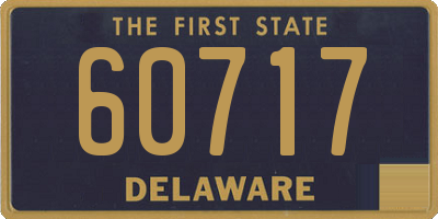 DE license plate 60717