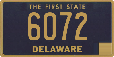 DE license plate 6072