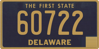 DE license plate 60722
