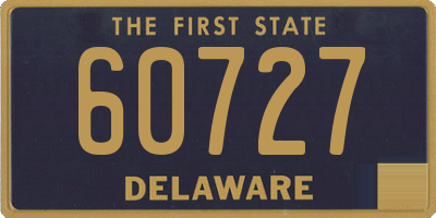 DE license plate 60727