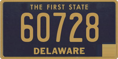 DE license plate 60728