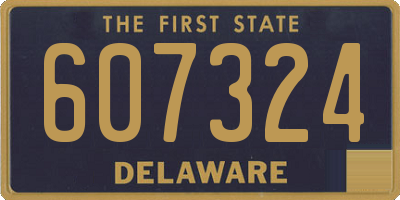 DE license plate 607324