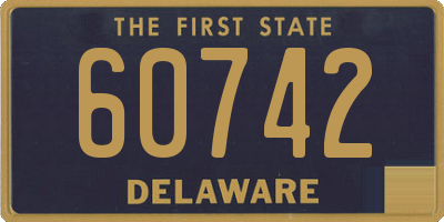 DE license plate 60742