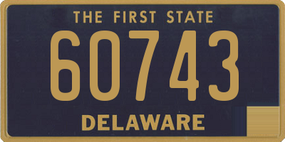 DE license plate 60743
