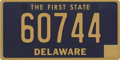 DE license plate 60744