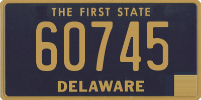 DE license plate 60745