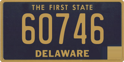 DE license plate 60746