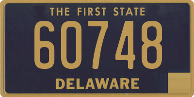 DE license plate 60748