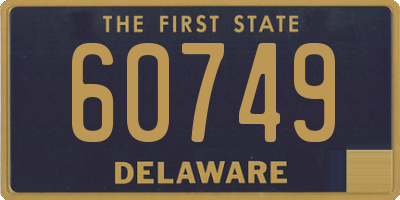 DE license plate 60749