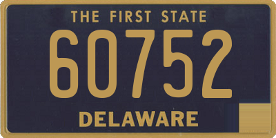 DE license plate 60752