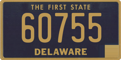 DE license plate 60755