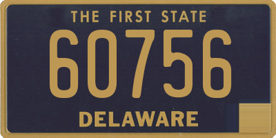 DE license plate 60756