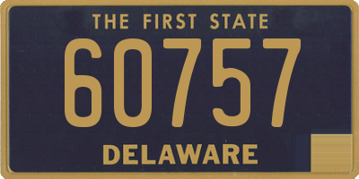 DE license plate 60757