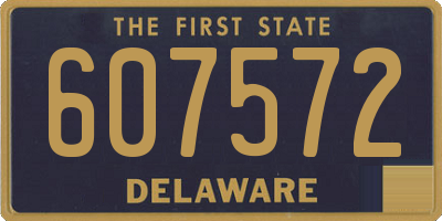 DE license plate 607572