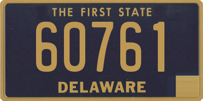 DE license plate 60761
