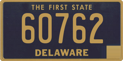 DE license plate 60762