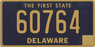 DE license plate 60764