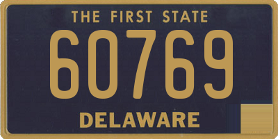 DE license plate 60769