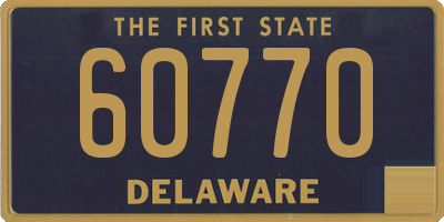 DE license plate 60770