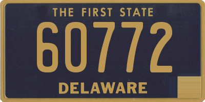 DE license plate 60772