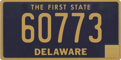 DE license plate 60773