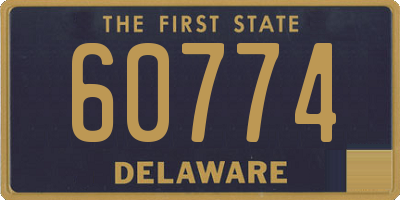 DE license plate 60774
