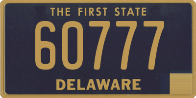 DE license plate 60777