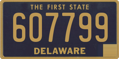 DE license plate 607799
