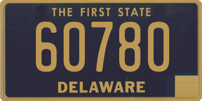 DE license plate 60780