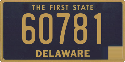 DE license plate 60781