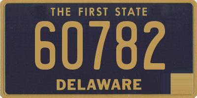 DE license plate 60782