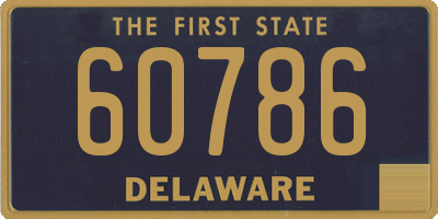 DE license plate 60786
