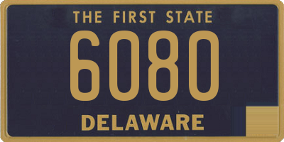 DE license plate 6080