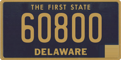 DE license plate 60800