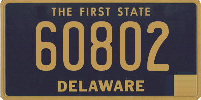 DE license plate 60802