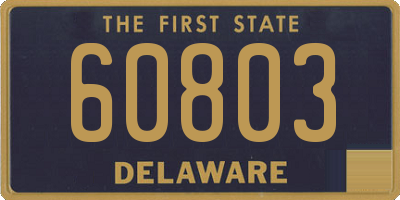 DE license plate 60803