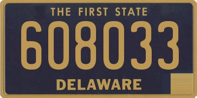 DE license plate 608033