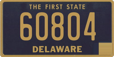 DE license plate 60804