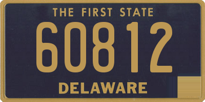DE license plate 60812