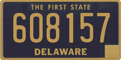 DE license plate 608157